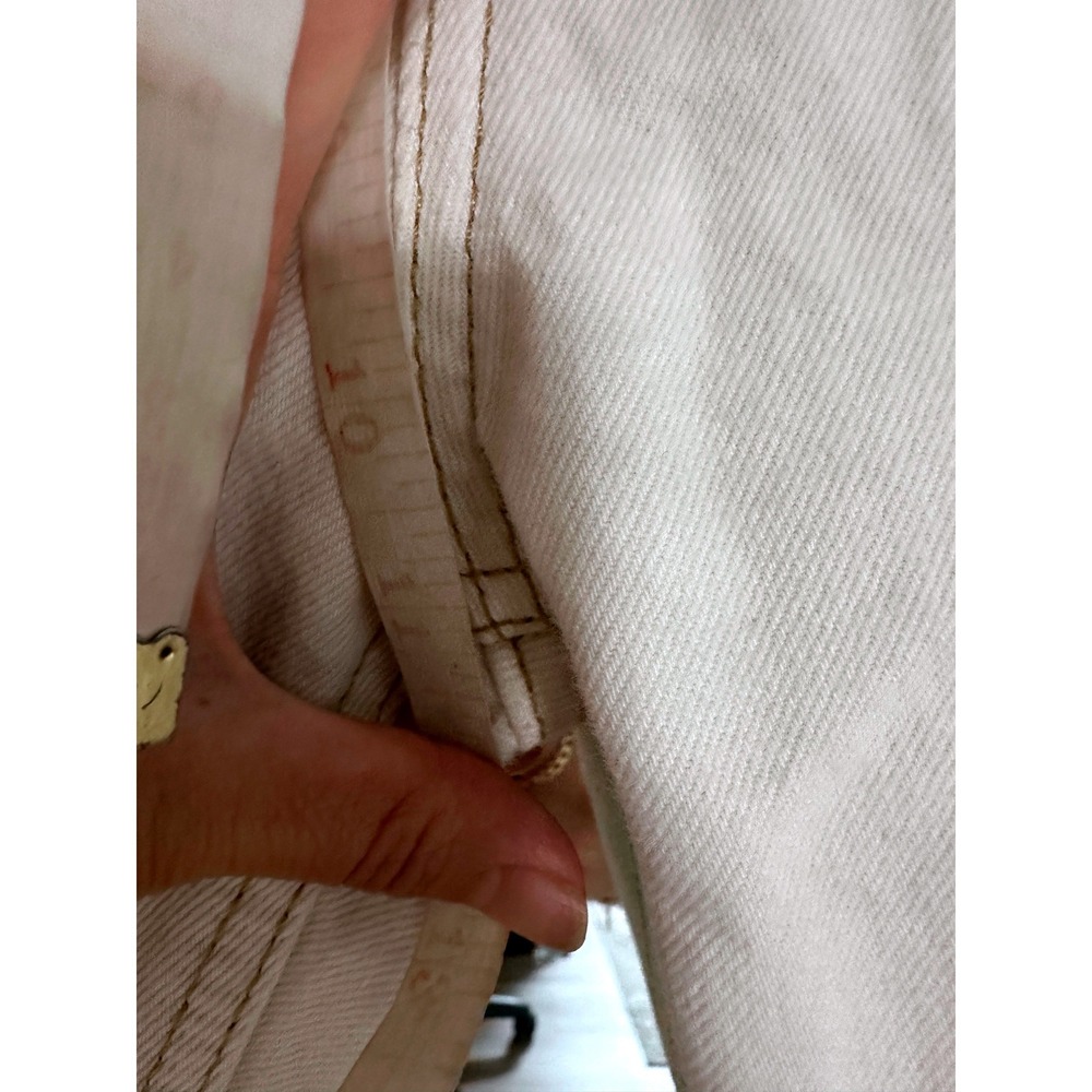 BDG Urban Outfitters Cowboy Jean Off White High Rise Straight Leg Denim 26 - Picture 10 of 11